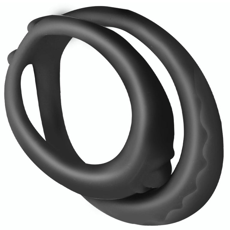 Double Cockring Soft Duo 40mm Noir - FUKR - Cockrings Flexibles
