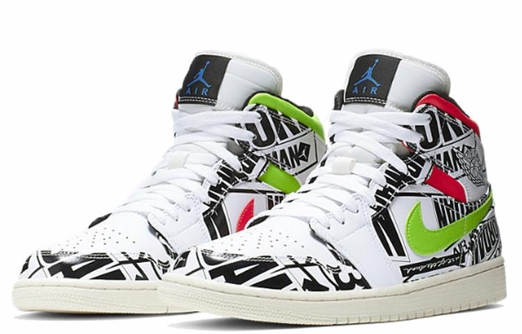 Jordan 1 Mid All Over Logos 554724-119