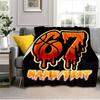 1PC Custom Name "67 Basketball Legend" Flannel Blanket Versatile,all-season Throw Suitable for the Living Room,bedroom,camping,travel,and Gift