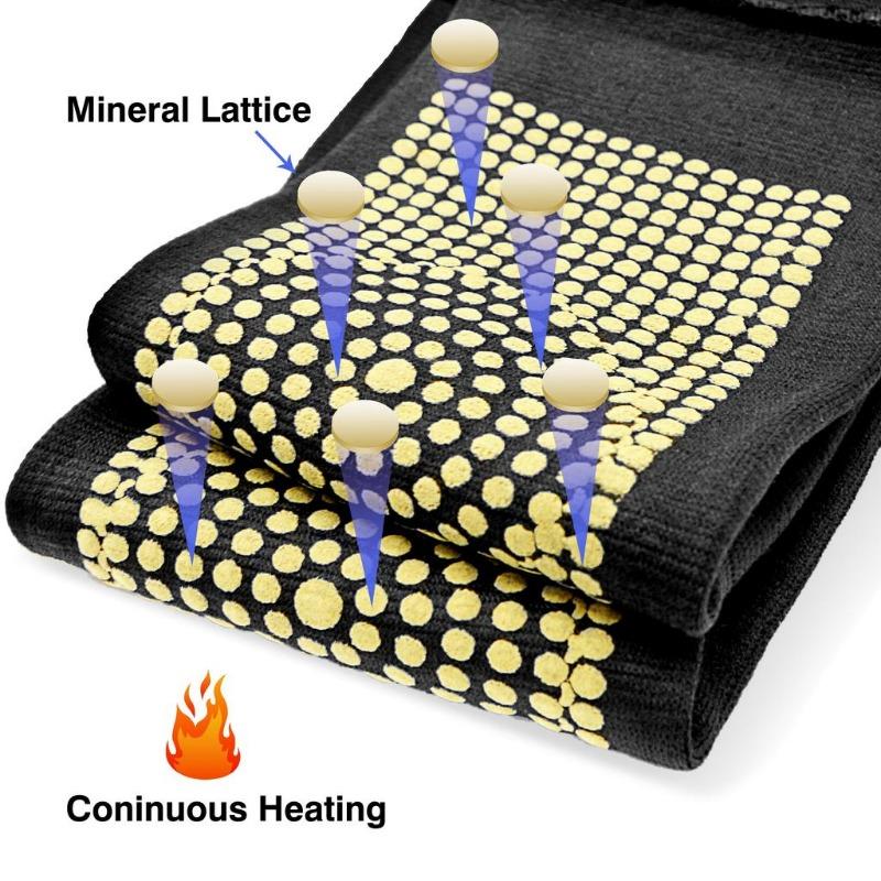 2pcs Self Heating Support Knee Pads Brace  Belt Massager Foot