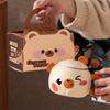 Creative Cartoon Bear Ceramic Cup With Lid Household Breakfast Children'S Couple Cup High Value Gift