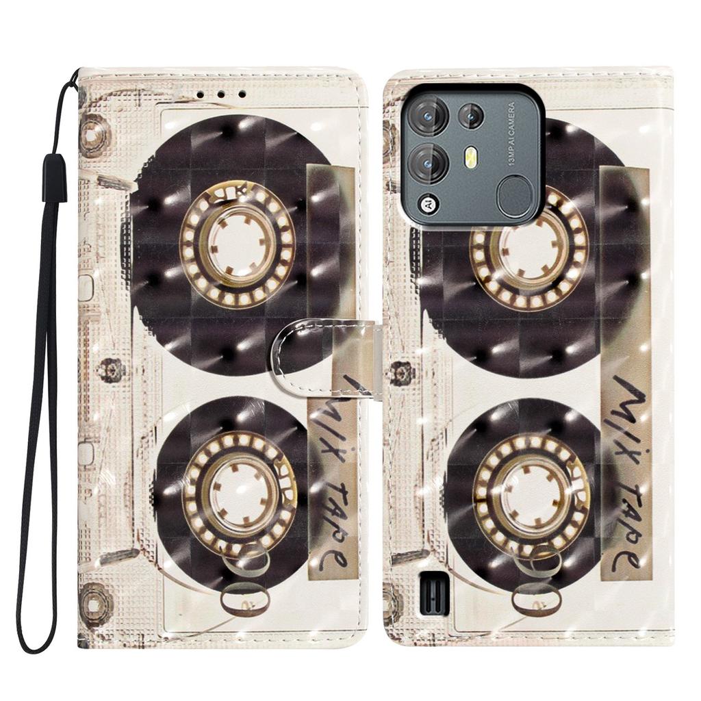 3D Mintás PU Bőr Telefon Pénztárca Tok Blackview A53 Pro, Blackview A53, Blackview A55 Pro készülékekhez