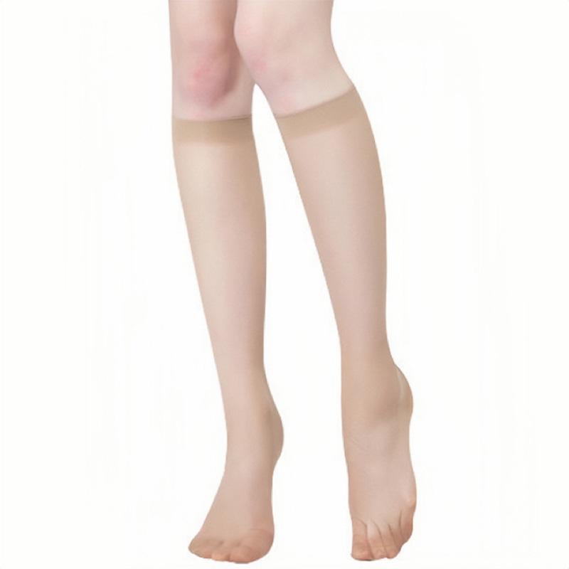 5/10/20 Pairs Women Ultra-Thin Nylon Stockings Transparent Elasticity Ladies Knee Socks Summer Long Socks For Girls Stocking