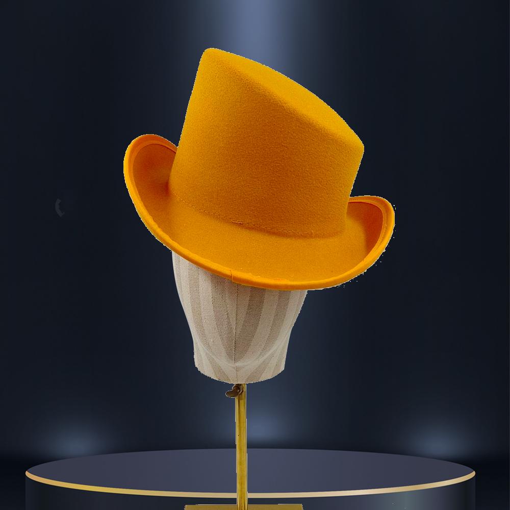 2025 New High Quality Man Fedora Unisex Gentleman Round Top Cap Cosplay Derby Bowler Hat British Shape Hat Autumn Magic Hat