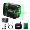 Funguard Laser Level, Laser Class II, 360 Rotatable Horizontal and Vertical Points, Two Laser Outlets, Switchable Lines, Pulse Function, USB Charging