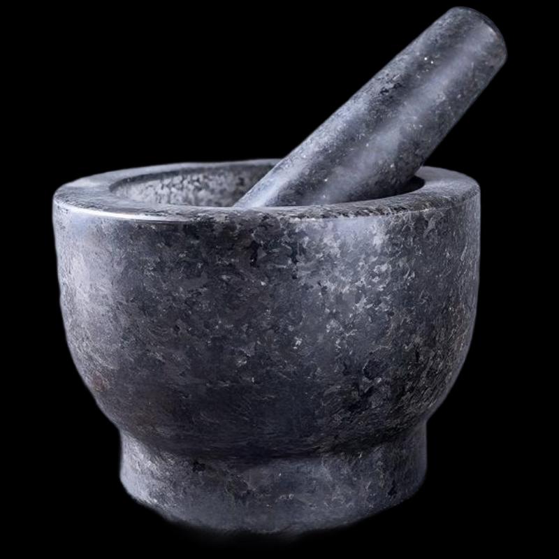 Natural Granite Mortar and Pestle Set