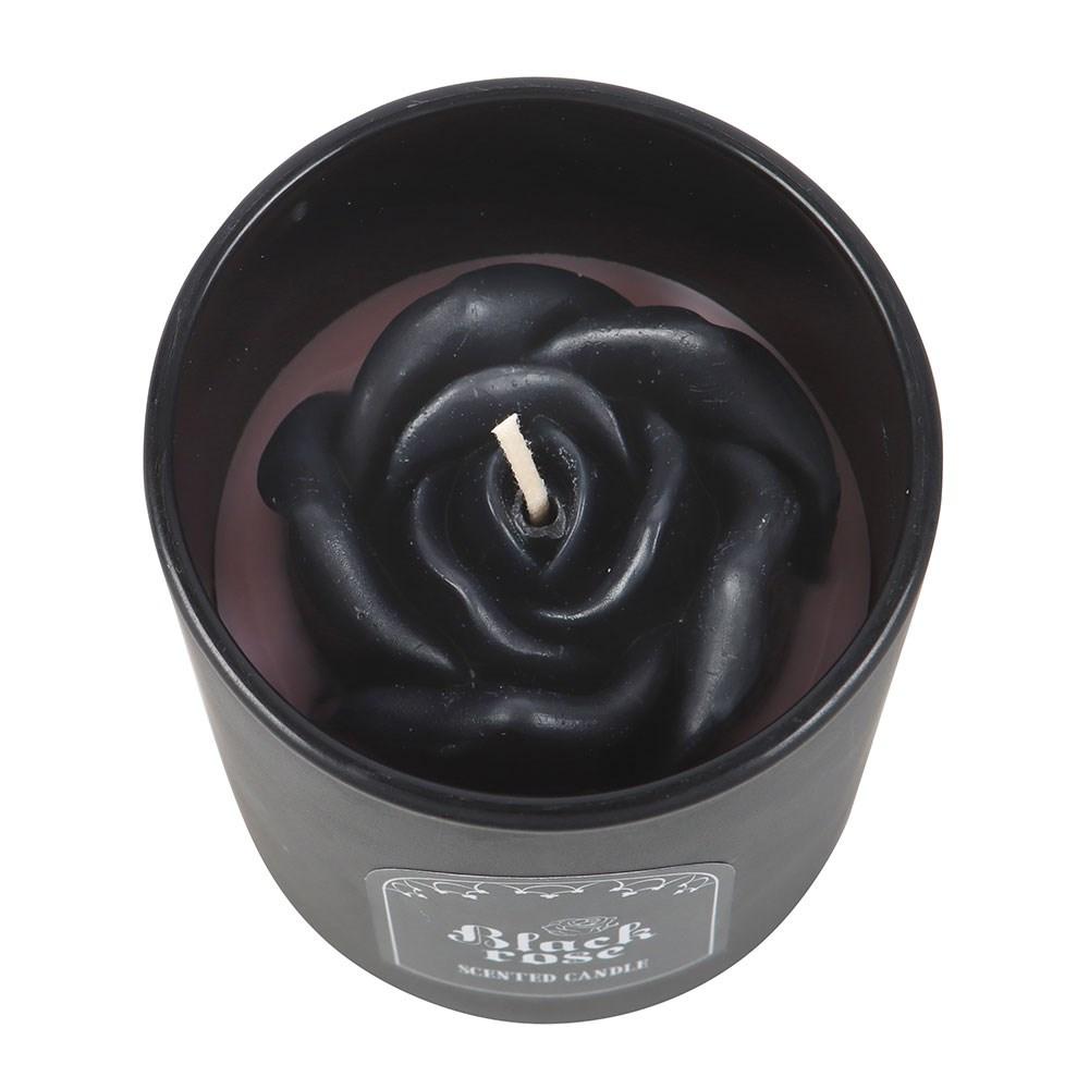 Something Different Black Rose 3D Candle