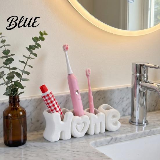 Toothpaste Holder for Style Multi Compact 4-Compartment Toothbrush Holder Counter HOME Organizer Modern Compartment Storage