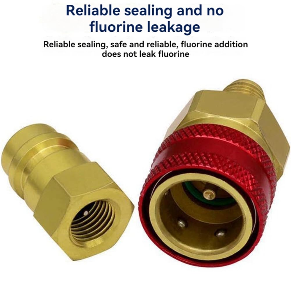 Azwamkue R1234 Adapter, R134a auf R1234 Schnellkupplung, R1234 Schnellkupplung, High-Low-Side-Umrüstsatz, R1234 Schnellkupplung