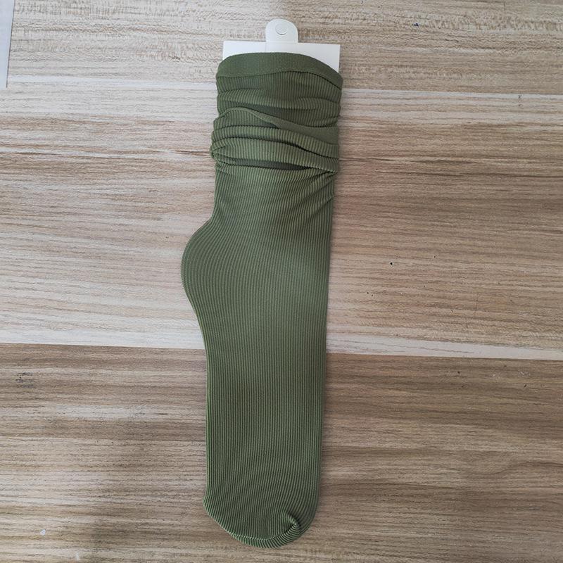 Spring/Summer Breathable Cotton Socks: Thin, Anti-Pilling, Seamless Postpartum Comfort, Solid Color, Casual Fashion