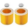 HEPA Filter for Karcher WD WD2 WD3 WD1 MV3 MV2 Vacuum Cleaners Parts WD2250 WD3.200 WD3.300 A2004 A2054 A2204 A2656 Accessories(2 Pcs)