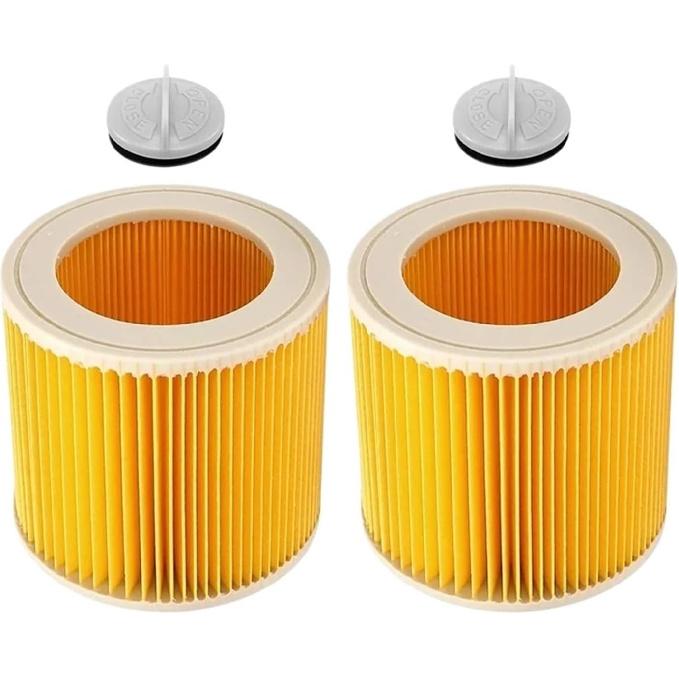 HEPA Filter for Karcher WD WD2 WD3 WD1 MV3 MV2 Vacuum Cleaners Parts WD2250 WD3.200 WD3.300 A2004 A2054 A2204 A2656 Accessories(2 Pcs)