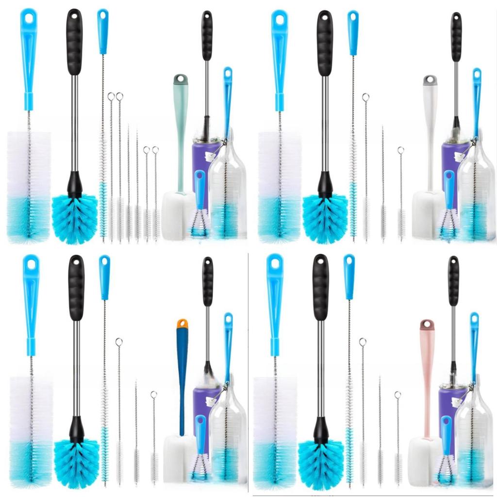 Pp Material Narrow Bottle Brush Cleaning Kit For Home Water Bottle And Pipe Maintenance