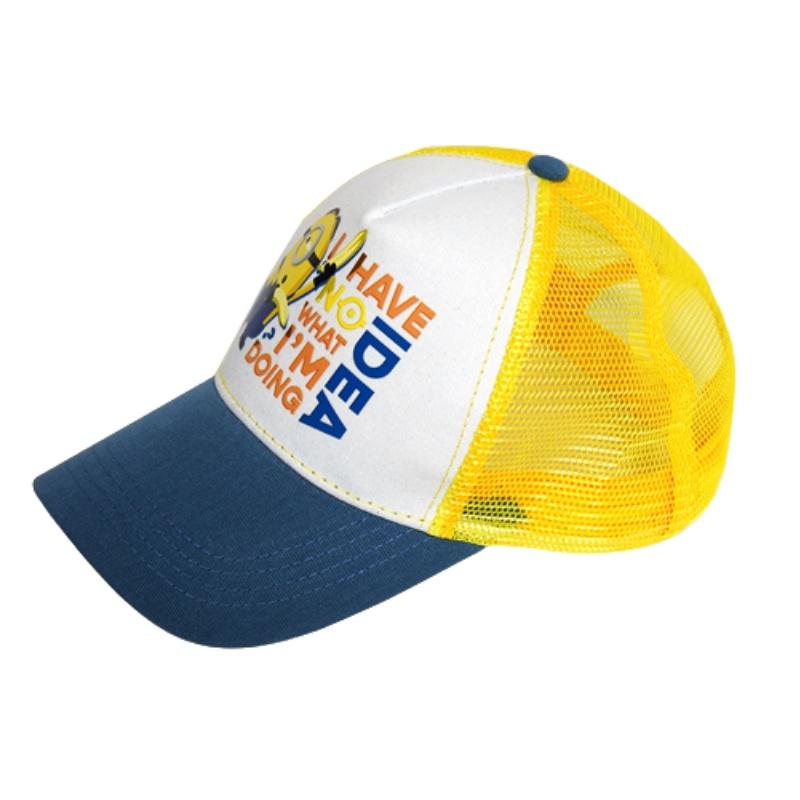 

Minions Baseball Embroidered Cap Kids Soft Cotton Material Sun Protection Yellow синій