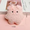 Cute Cartoon Plush Pig Keychain Creative Sunglasses Pig Doll Keychain Kawaii Stuffed Toy Backpack Pendant Decoration Gifts