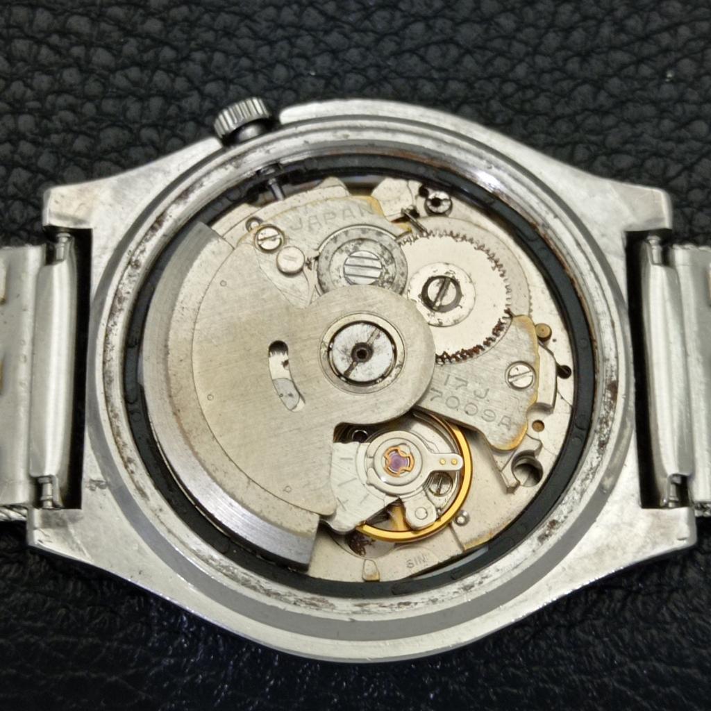 AUTOMATIC VINTAGE SEIKO 5 JAPAN 7009A MENS BLUE COLOR DIAL WATCH A701362-5 R206a-a701362