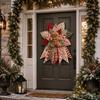 1 Set Weihnachts-Türhänger-Kranz Gesteppter Stoff Lebkuchen Weihnachtsstern Baum DIY Nähset Feiertagsbasteln Heimdeko Geschenk