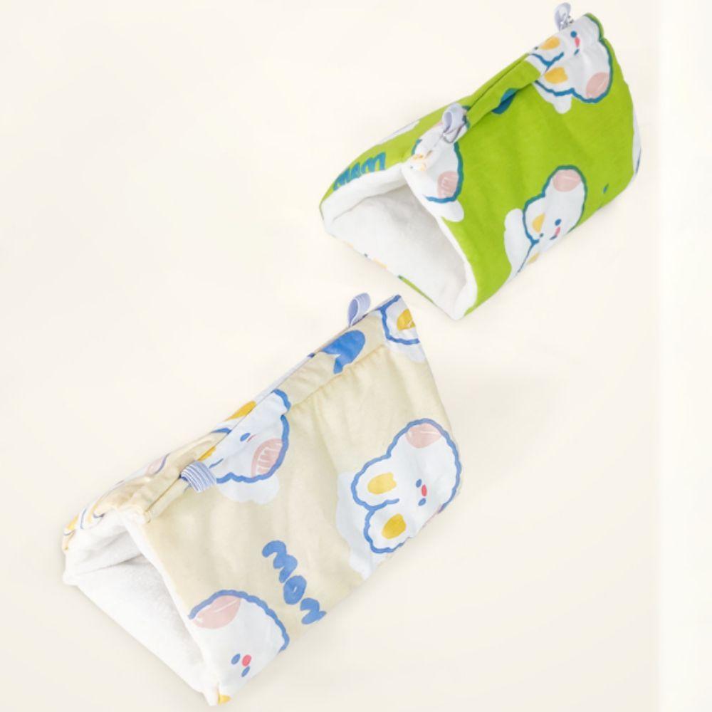 Cute Parrot Warm Hammock Soft Triangular Cotton Nest Easy to Use Pet Sleeping Bed  Intoor