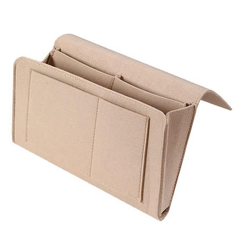 Bedside Storage Organizer Storage Bag With Pockets Hanging Organizer Bed Sofa Side Hanger Holder Bag For Dorm TV Remote Control