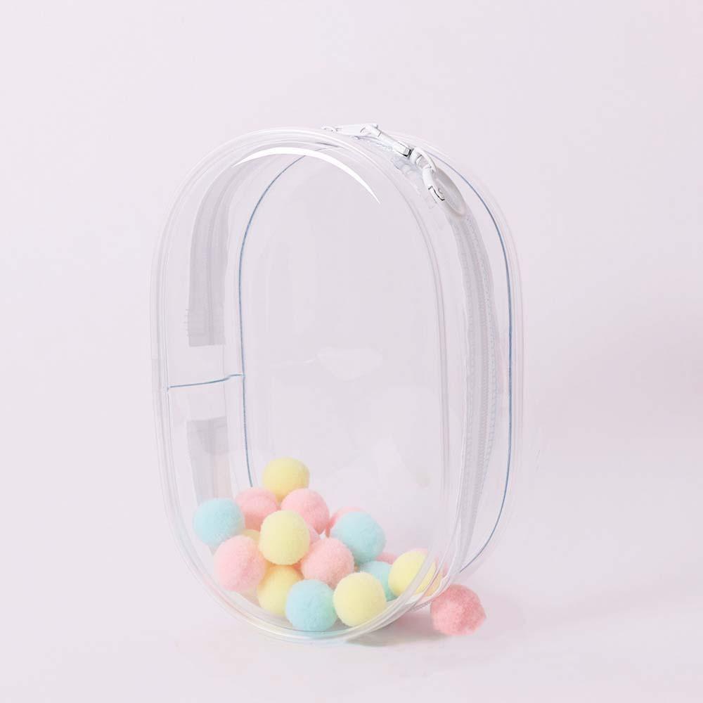 

Прозорий кейс для зберігання Дисплейна коробка для ляльки Лабубу Прозора міні-сумка для ляльки для вулиці Дитячі іграшки Hair ball White