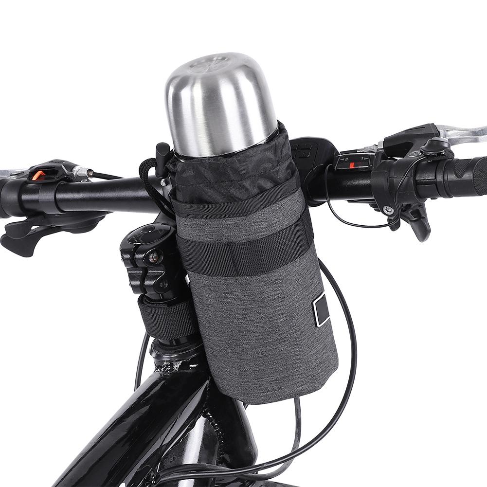 Bicycle Water Bottle Holder Bag Portable Cycle Bike Kettle Insulate Cage (Dark Grey)