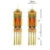 8*39cm Multicolored Brocade Small Flag Hanging Flag Embroidered Lotus Flower Nanwu Amitabha Buddhist Taoist Temple Decoration