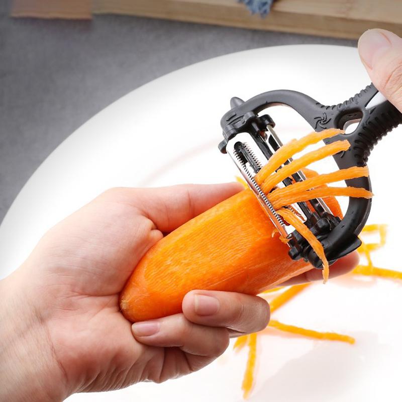 3 In 1 Vegetable Fruit Peeler Grater Multi-functional Stainless Steel Rotary Potato Carrot Vegetable Cutter Kitchen Gadget7