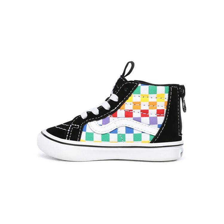 Vans Checkerboard Comfycush SK8-Hi Zip Multicolor Baby Sneakers VN0A4VJNU09