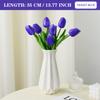 3PCS Artificial Tulip Bouquet Real Touch Long Stem Flowers for Wedding Garden Decor Home Vase Centerpiece Mother's Day Gift