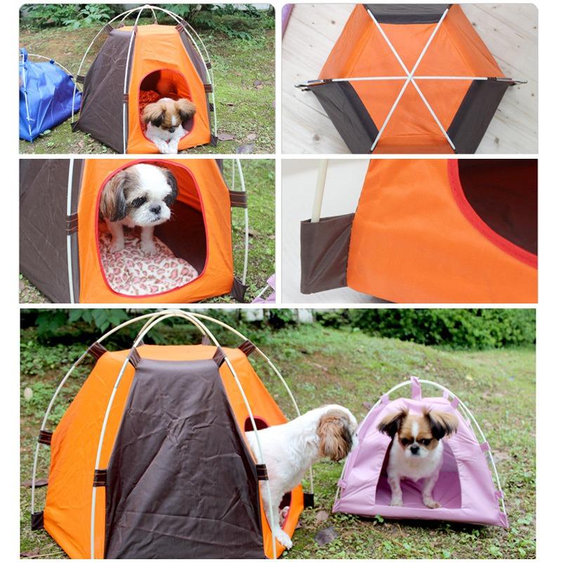 Wasserdichtes belüftetes Outdoor-Hundezelt Sonnenschutz für Welpen Katzen kleine mittlere Rasse Haustierhaus
