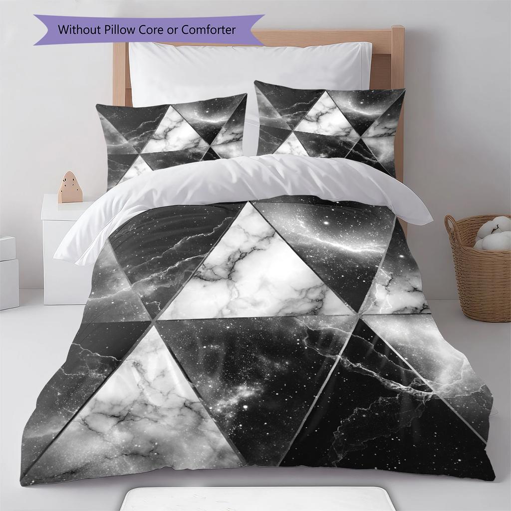 Cartoon Pattern Bedding Quilt Set Quilt Cover Pillowcase Home Decoration Birthday Gift (1 * duvet cover + 2 * pillowcase, without core)