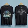 ASIA band Turné Pánské tričko Oboustranné Černé Unisex Všechny velikosti