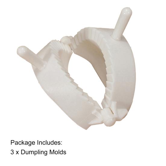 3Pcs/Set Dumpling Clamp Labor-saving Dumpling Maker Wear Resistant 3 Sizes Dumpling Mold for Kitchen