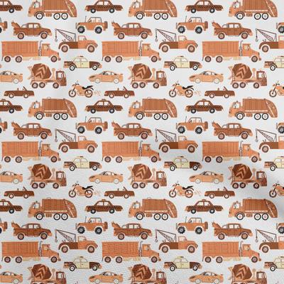 Cotton Flex Brown Fabric Truck Sewing Fabric By The Yard Printed Diy Clothing Sewing Supplies 40 Inch