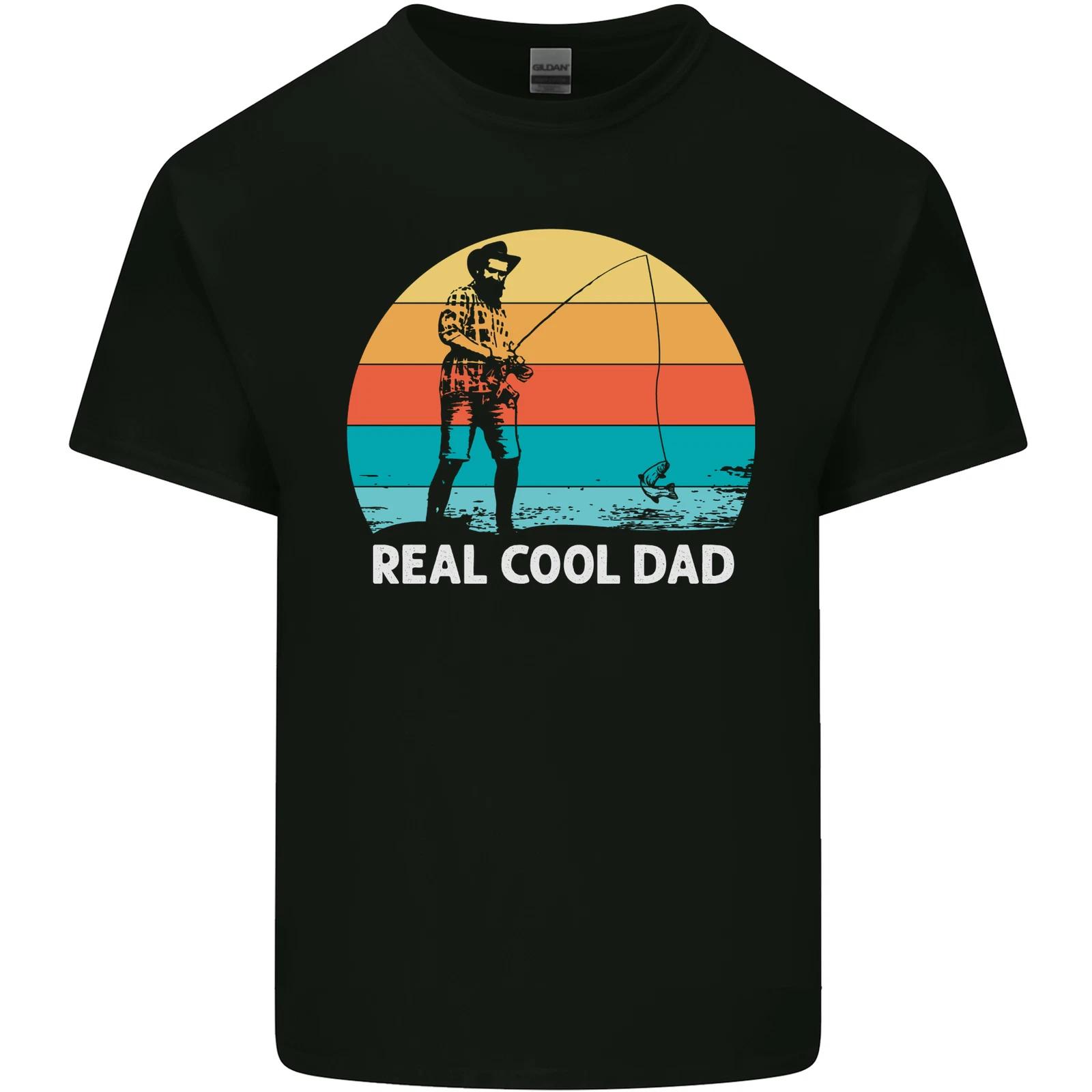 Reel Cool Dad Funny Fathers Day Fishing Kids T-Shirt Childrens S