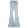 High Jeans Elastic Womens Spring Bellbottom Pants Womens Spring And Autumn Slim Horseshoe Pants Womens Spring