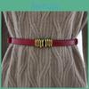 Leather Waist Belt For Summer Fashion Slim Genuine Leather With Gold Buckle