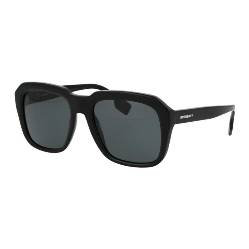 

Burberry Simple Casual Fashionable Plate Frame Square Sunglasses Men s Black 55 чёрный