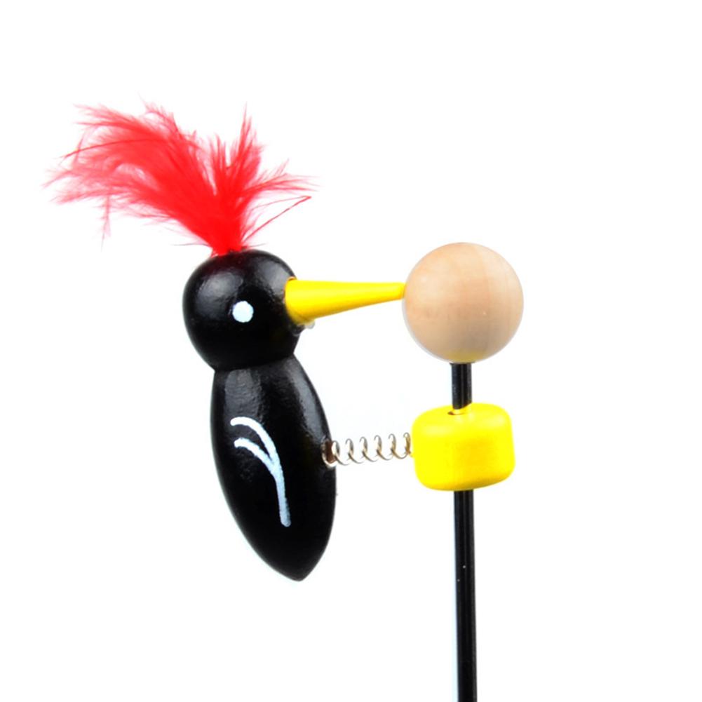 Juguete educativo temprano para bebés pequeños, lindo pájaro carpintero, juguete deslizante para picotear