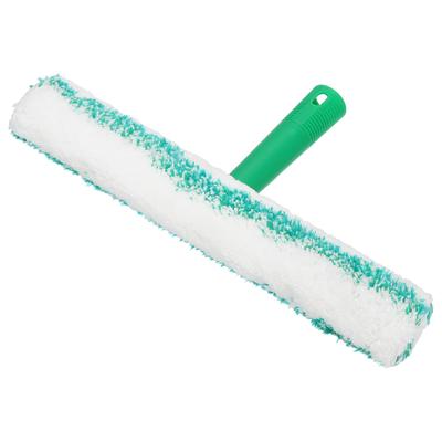 Uxcell Microfiber Scrubber Cleaning Tool for Window Glass Marble Wall Home Bathroom Green White 13.78inch