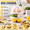 Yellow Electric Egg Steamer Plastic Egg Boiler Appliance Breakfast Machine  Kitchen Appliance