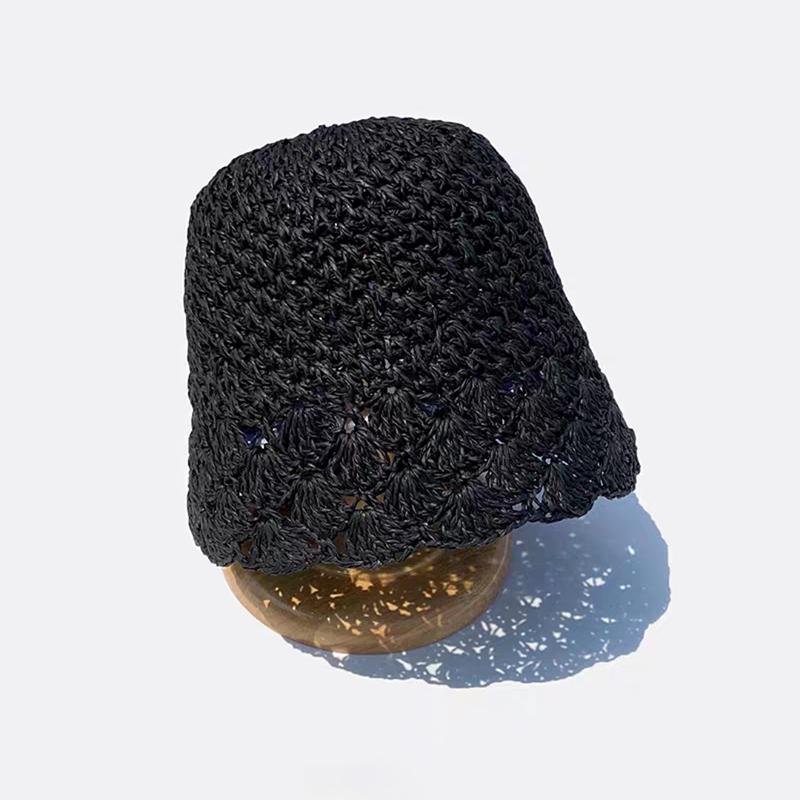 

NEW Summer women Holiday Straw Hat Lady Summer Sun Hat Visor cap Panama Style Bucket Cap Beach Hat Outdoor girl cap 54-60cm