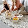 Sturdy Cotton Rope Storage Baskets Set of 5 Accessory for Organizing Clothes Toy And Enhancing Home Decoration