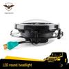 7-Inch LED Harley Headlight & Bracket Set for Jeep Wrangler