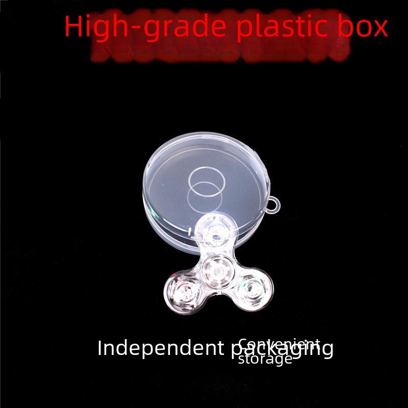 LED Colorful Flashing Crystal Finger Gyroscope Toy for Kids