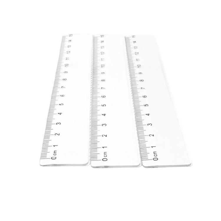 5 Pcs 15cm 20cm Clear Ruler Measuring Ruler Plastic Ruler Straight Ruler Multifunctional Rulers Drawing Tool