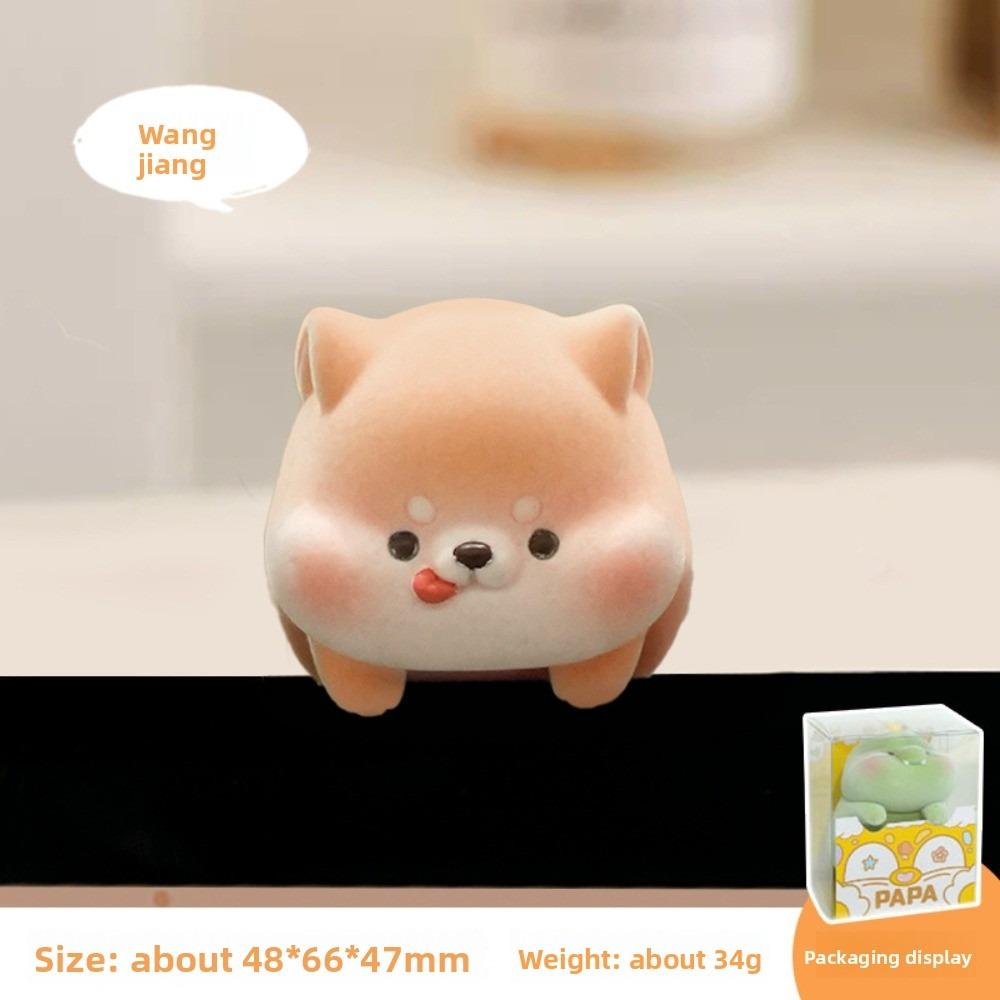 Animal Model Computer Monitor Topper Flocking Center Console Doll  Desk Decoration