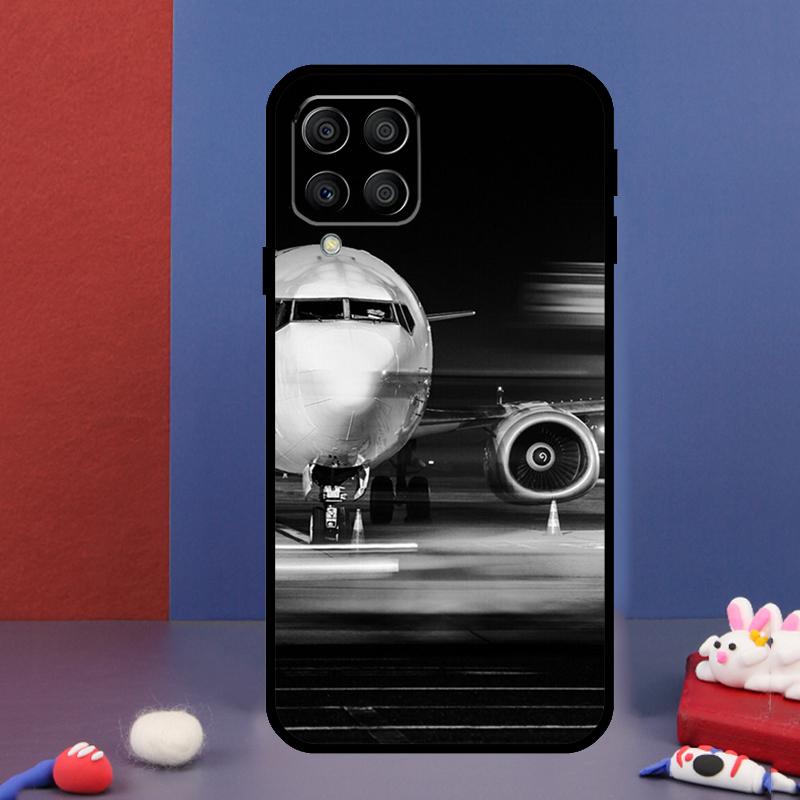 Aircraft Airplane Fly Travel For Samsung Galaxy M15 M55 M33 M13 M23 M53 M31 M51 M14 M34 M54 M20 M30s M52 M32 Phone Case