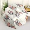 Dumbo,Elephant,Stars Fashion Umbrella, Automatic Opening and Closing Cartoon Design, Iron Ribs and Handle, 8 Ribs, Suitable for All Occasion
