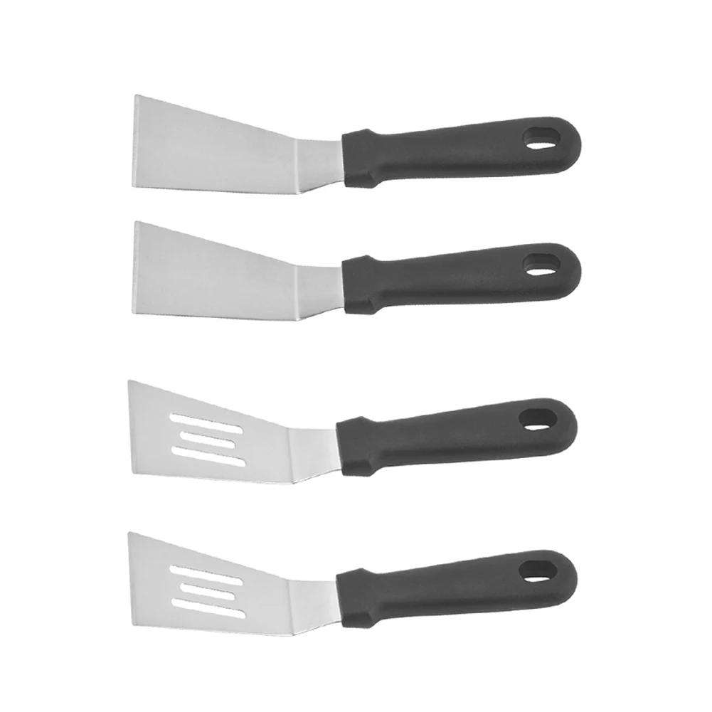 2pcs Stainless Steel Brownie Spatula Set For Cake Pancake Pie Flipping And Serving With Slotted And Solid Options